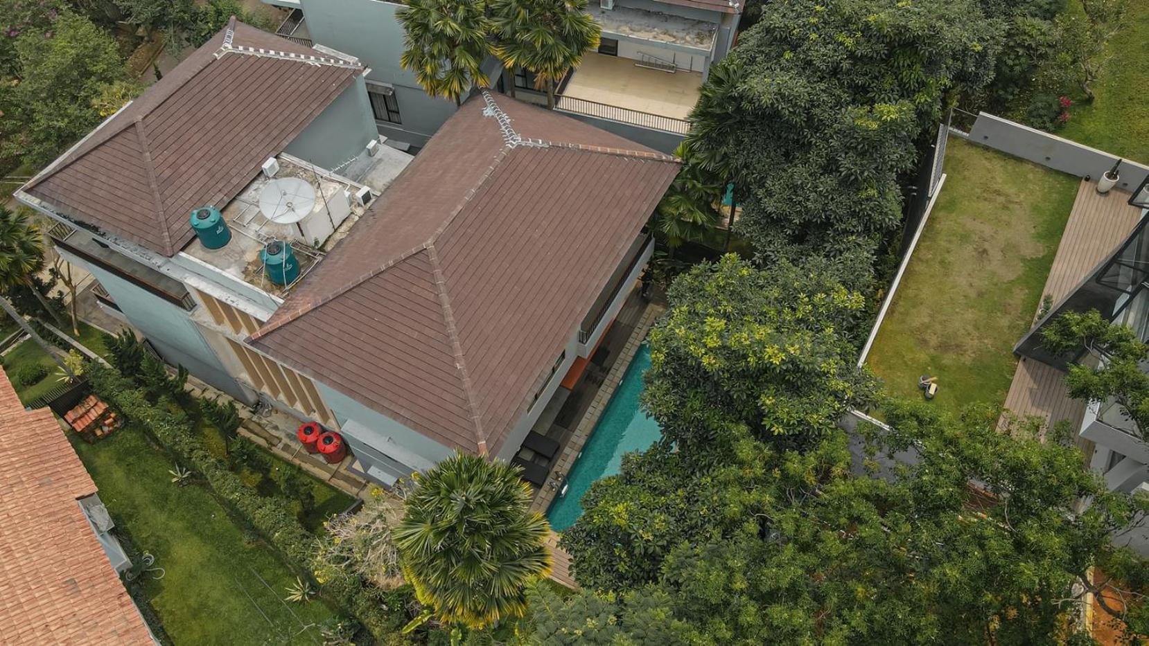 Oyama City View Villa 4 Bedrooms With A Private Swimming Pool Бандунг Екстериор снимка